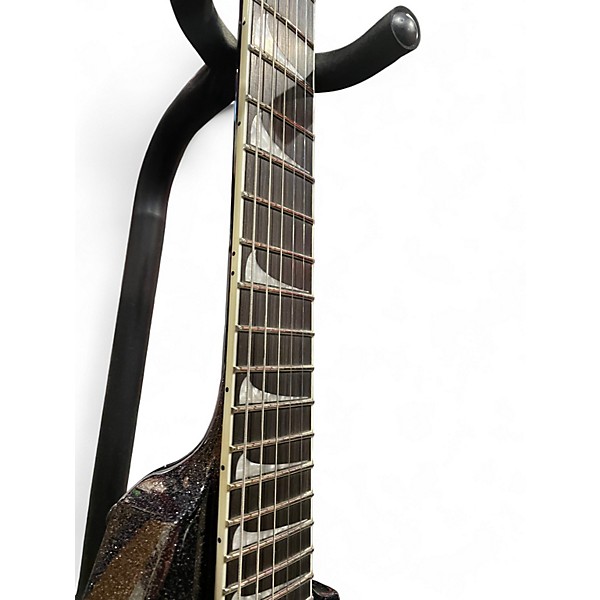 Used ESP LTD KIRK HAMMETT SIGNATURE KHV BLACK SPARKLE Solid Body Electric Guitar