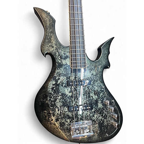 Used ESP CUSTOM SHOP RF 1 OF 1 DIABLO FOREST SPARKLE Electric Bass Guitar