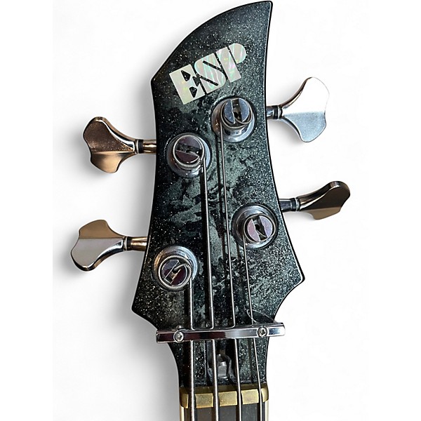 Used ESP CUSTOM SHOP RF 1 OF 1 DIABLO FOREST SPARKLE Electric Bass Guitar