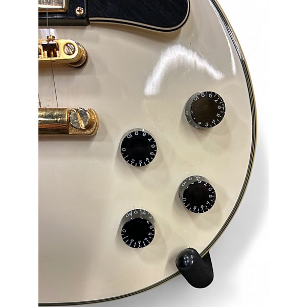 Used Epiphone Les Paul Custom Alpine White Solid Body Electric Guitar