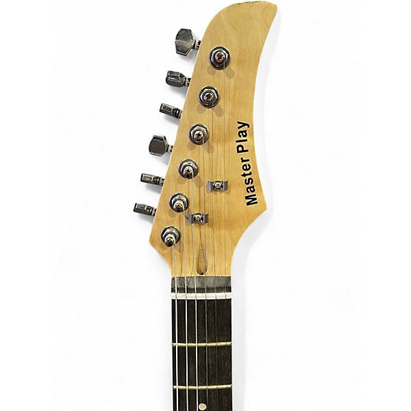 Used Master Play Stratocaster Black Solid Body Electric Guitar