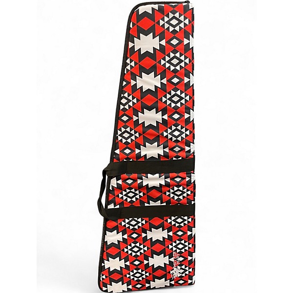 Used B.a. Ferguson fw-Flyweight Kindercore Red w White Stripe Solid Body Electric Guitar