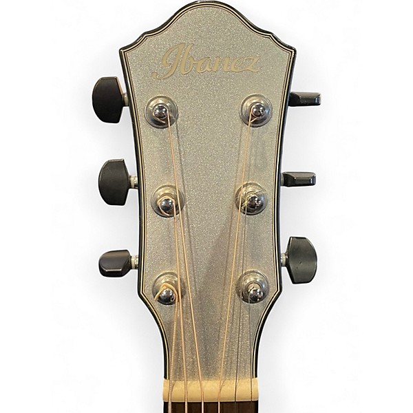 Used Ibanez AEWC10 Silver Metallic Acoustic Electric Guitar