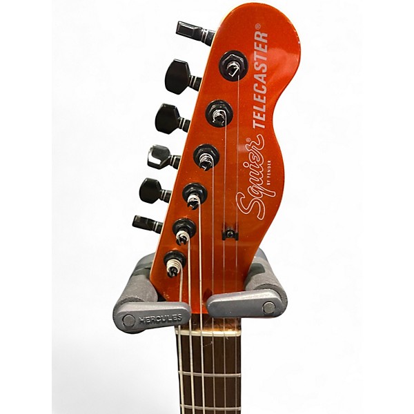 Used Squier Affinity Telecaster HH Metallic Orange Solid Body Electric Guitar