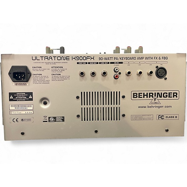 Used Behringer K900FX 90W Keyboard Amp
