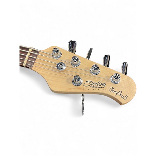Used Sterling by Music Man StingRay5 Cream Electric Bass Guitar