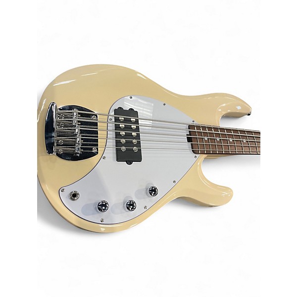 Used Sterling by Music Man StingRay5 Cream Electric Bass Guitar