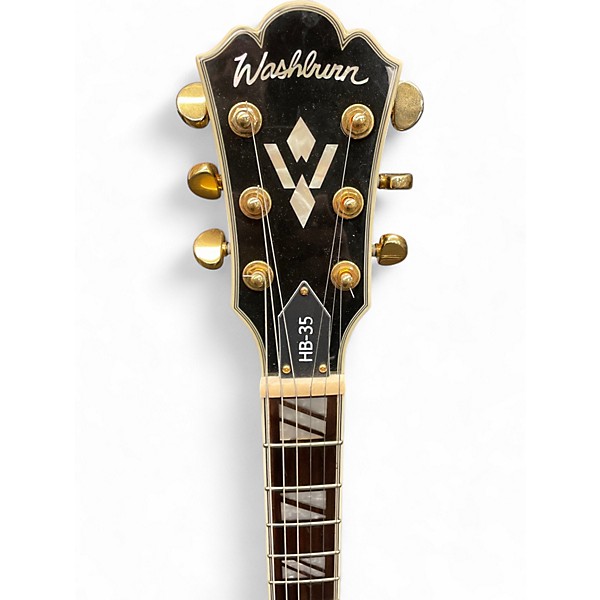 Used Washburn HB35 2 Color Sunburst Hollow Body Electric Guitar