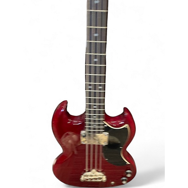 Used Epiphone EB0 Cherry Electric Bass Guitar