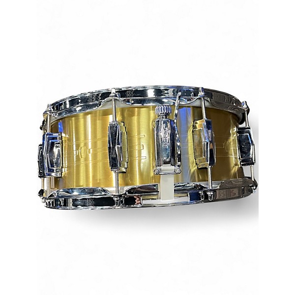 Used Ludwig 5X14 BRASS SNARE BRASS Drum