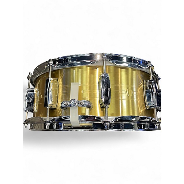 Used Ludwig 5X14 BRASS SNARE BRASS Drum