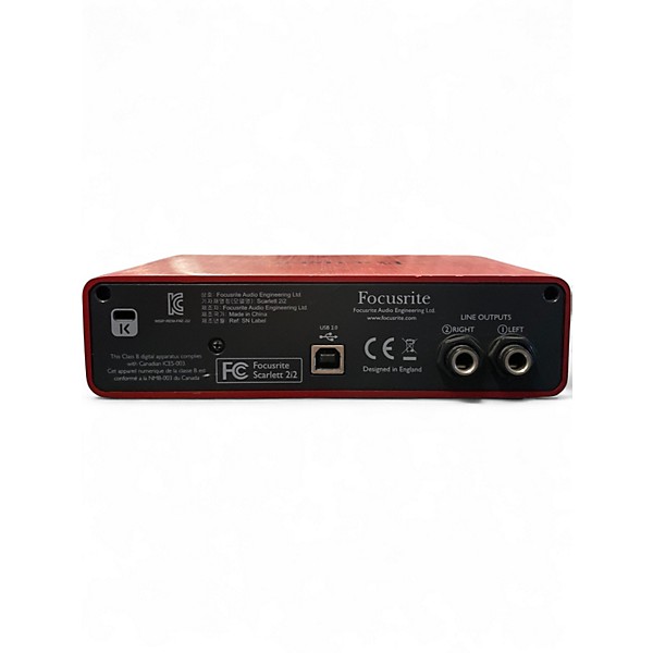 Used Focusrite Scarlett 2i2 Audio Interface