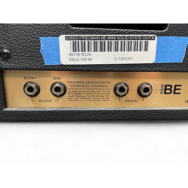 Used Friedman BE-MINI Solid State Guitar Amp Head
