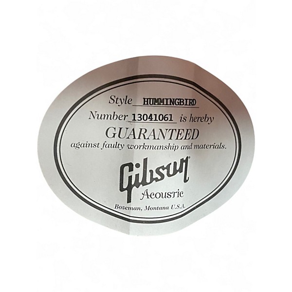 Used Gibson Hummingbird Heritage Cherry Sunburst Acoustic Electric Guitar