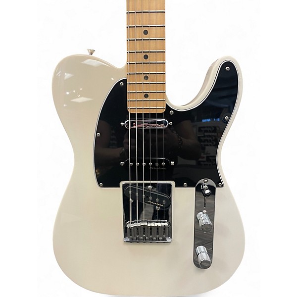 Used Fender Deluxe Nashville Telecaster White Blonde Solid Body Electric Guitar