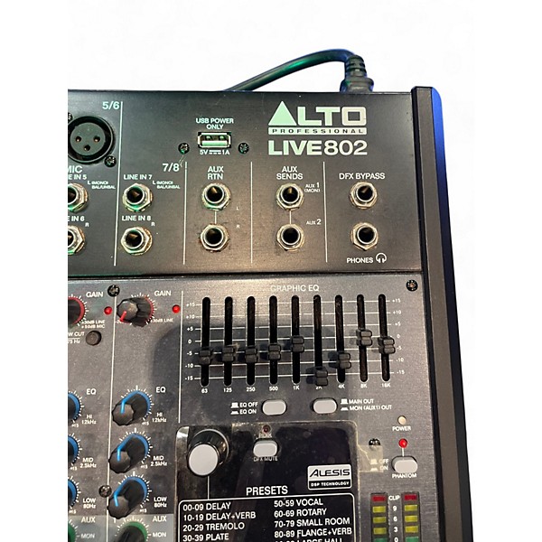 Used Alto live802 Unpowered Mixer