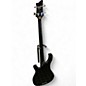 Used Schecter Guitar Research Stargazer BASS Black and White Electric Bass Guitar