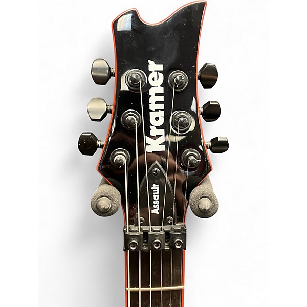 Used 2022 Kramer Assault Black Solid Body Electric Guitar