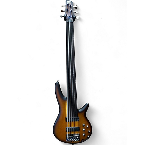 Used Ibanez SRF706 2 Color Sunburst Electric Bass Guitar