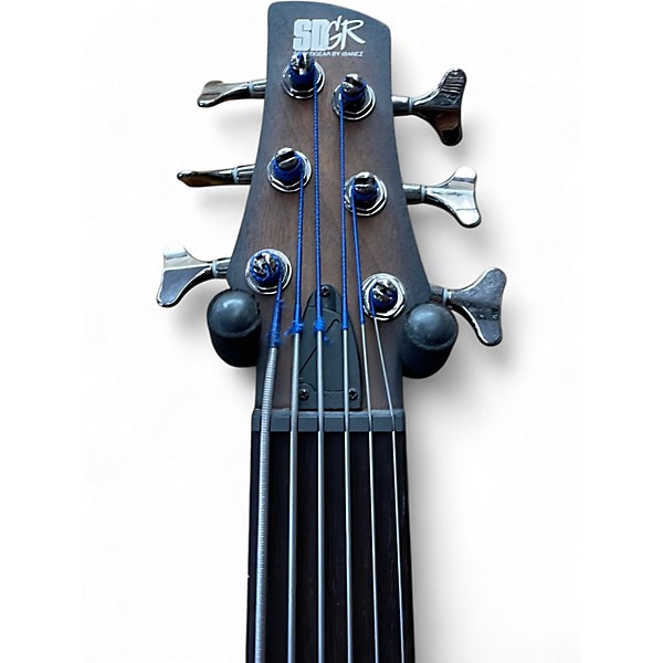 Used Ibanez SRF706 2 Color Sunburst Electric Bass Guitar