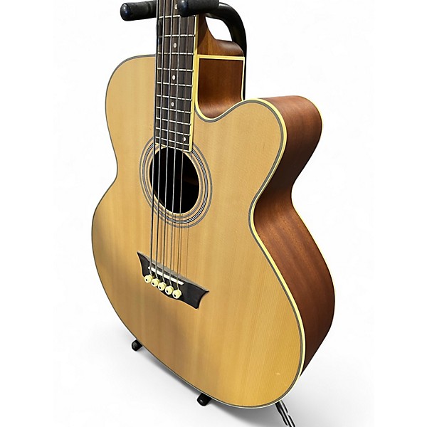 Used Dean EABC 5 String Natural Acoustic Bass Guitar