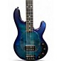Used Sterling by Music Man Stingray Ray 34 Neptune Blue Satin Electric Bass Guitar