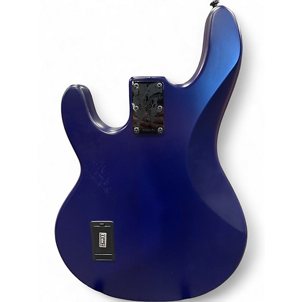 Used Sterling by Music Man Stingray Ray 34 Neptune Blue Satin Electric Bass Guitar