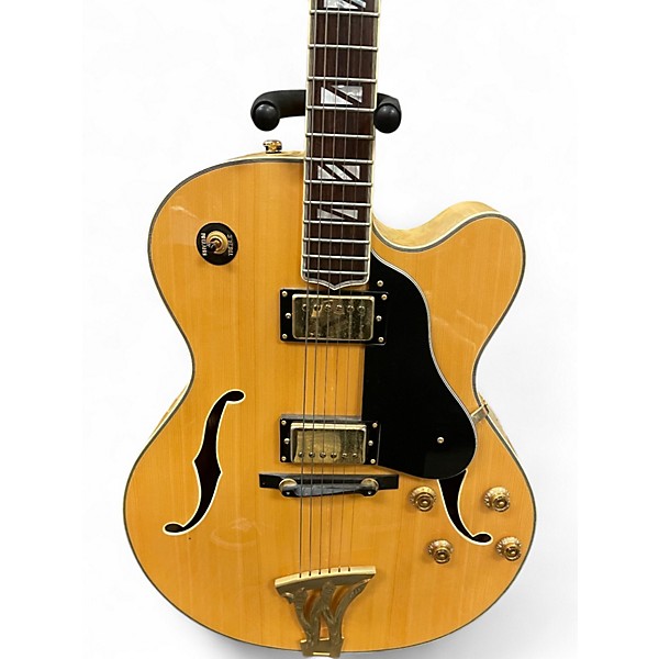 Used Washburn J6S Wes Montgomery Natural Hollow Body Electric Guitar