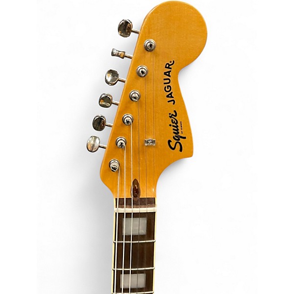 Used Squier 1960s Classic Vibe Jaguar Daphne Blue Solid Body Electric Guitar