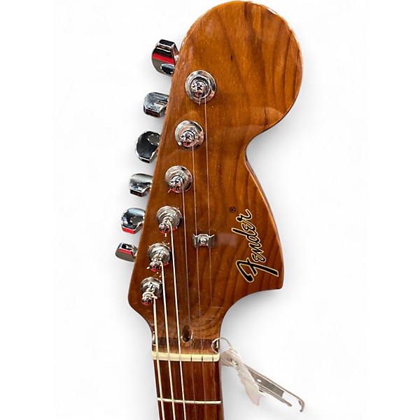 Used Fender Starcaster Satin Shoreline Gold Hollow Body Electric Guitar