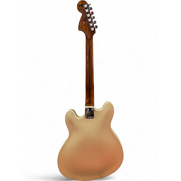 Used Fender Starcaster Satin Shoreline Gold Hollow Body Electric Guitar