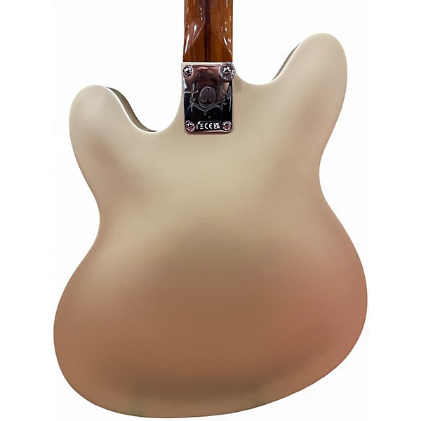 Used Fender Starcaster Satin Shoreline Gold Hollow Body Electric Guitar