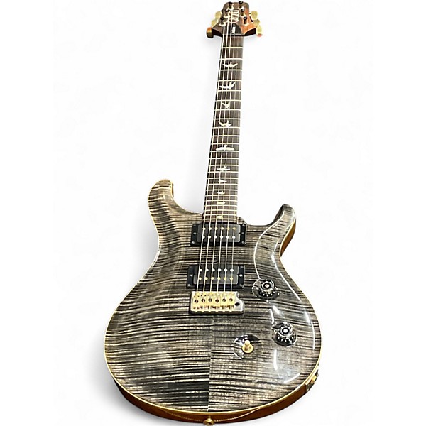Used PRS Wood Library Custom 24 10 Top Brazilian Fret Board Charcoal Solid Body Electric Guitar