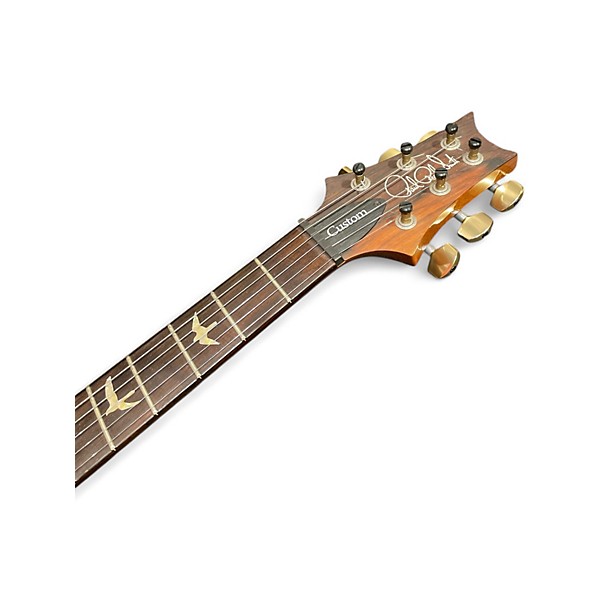 Used PRS Wood Library Custom 24 10 Top Brazilian Fret Board Charcoal Solid Body Electric Guitar