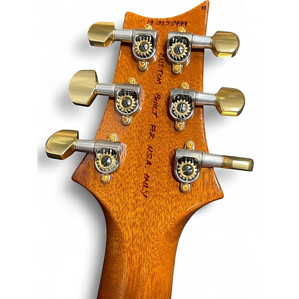 Used PRS Wood Library Custom 24 10 Top Brazilian Fret Board Charcoal Solid Body Electric Guitar