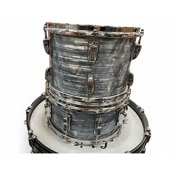 Used Ludwig 4 Piece Classic Maple Sky Blue Pearl Drum Kit