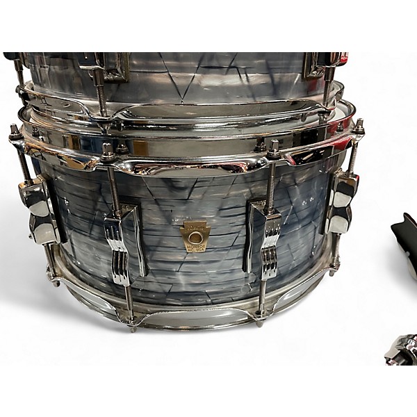 Used Ludwig 4 Piece Classic Maple Sky Blue Pearl Drum Kit