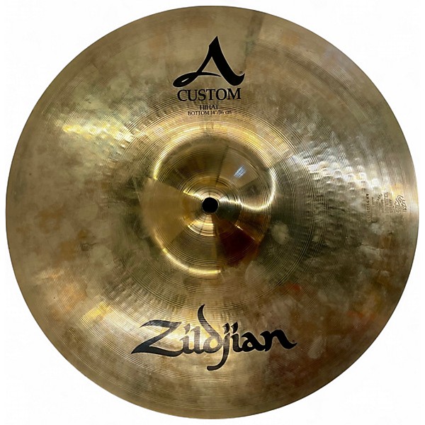 Used Zildjian 14in A Custom Hi Hat Pair Cymbal