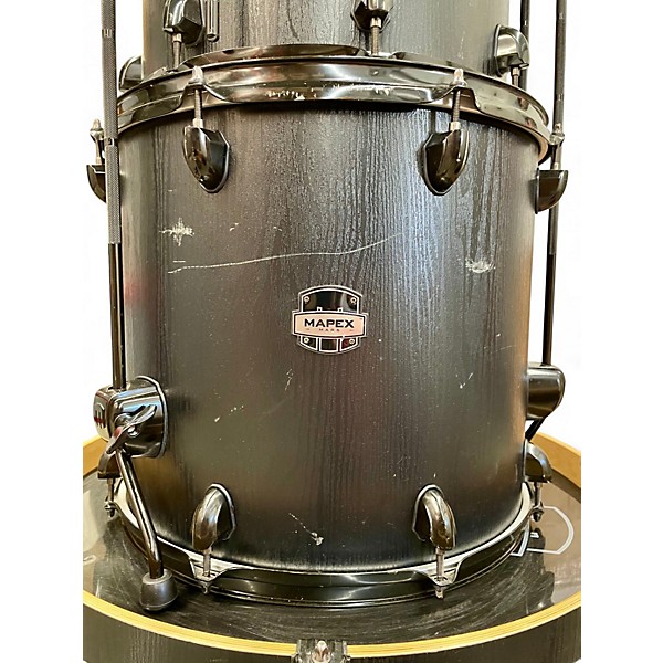 Used Mapex 5 Piece Mars Matte Black Drum Kit