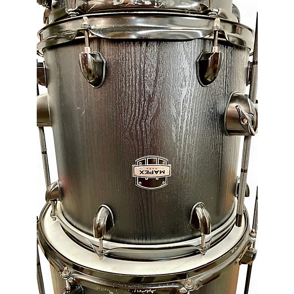 Used Mapex 5 Piece Mars Matte Black Drum Kit