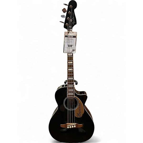 Used Fender Kingman 4-String Black Acoustic Bass Guitar