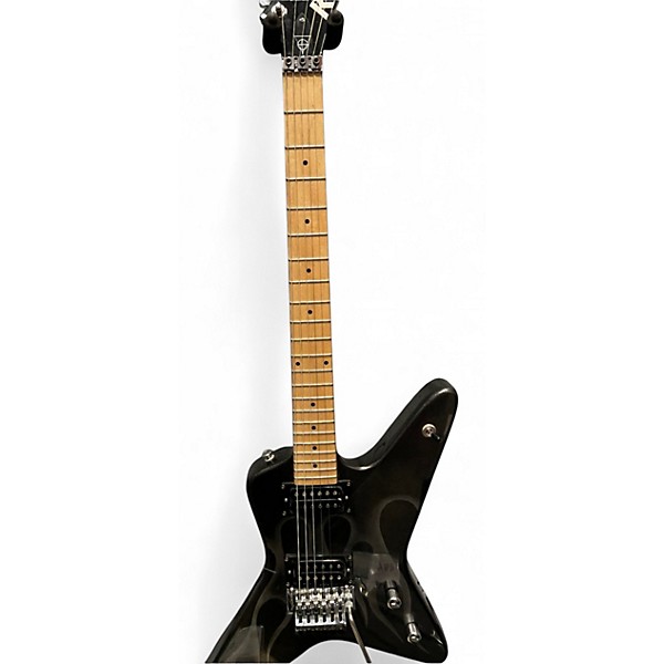 Used Kramer Tracii Guns Gunstar Voyager Black and Grey Solid Body Electric Guitar