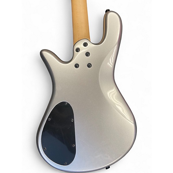 Used Spector Performer 4 Metallic Silver Electric Bass Guitar