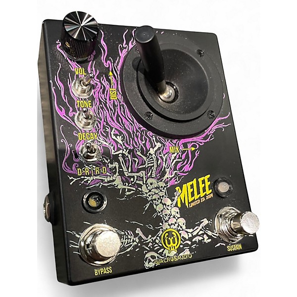 Used Walrus Audio MELEE: WALL OF NOISE GLOW IN THE DARK REVERB AND DISTORTION Effect Pedal