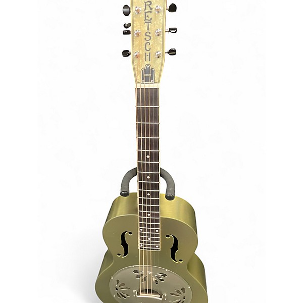 Used Gretsch Guitars G9202 Honeydipper Metal Round Neck BRONZE Acoustic Guitar