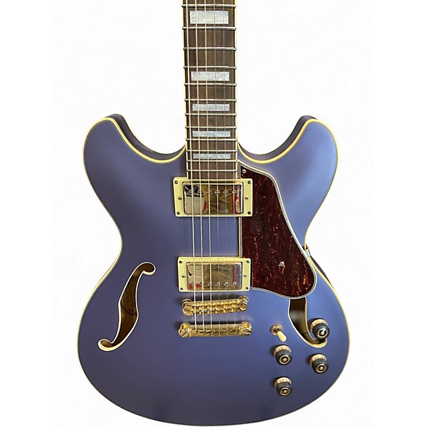 Used Ibanez AS73G metallic purple Hollow Body Electric Guitar