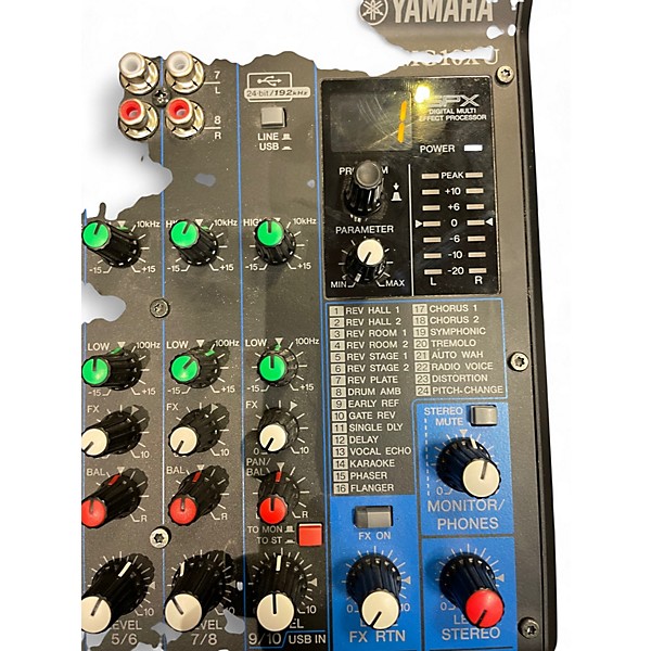 Used Yamaha MG10XU 10 Channel Mixer with Effects Unpowered Mixer