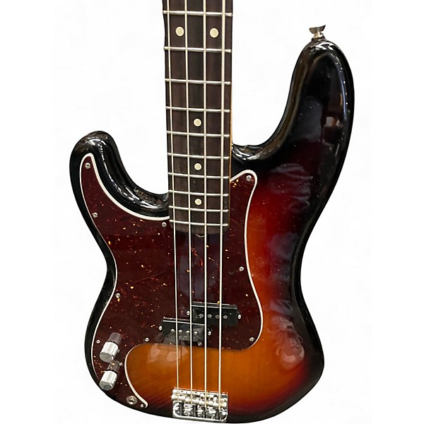 Used Fender American Professional II Precision Bass Left Handed 3 Color Sunburst Electric Bass Guitar
