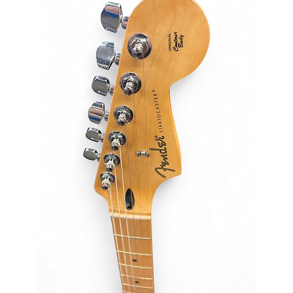 Used Fender Player Stratocaster Black Solid Body Electric Guitar