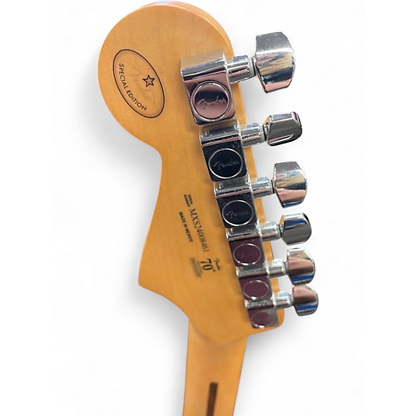 Used Fender Player Stratocaster Black Solid Body Electric Guitar